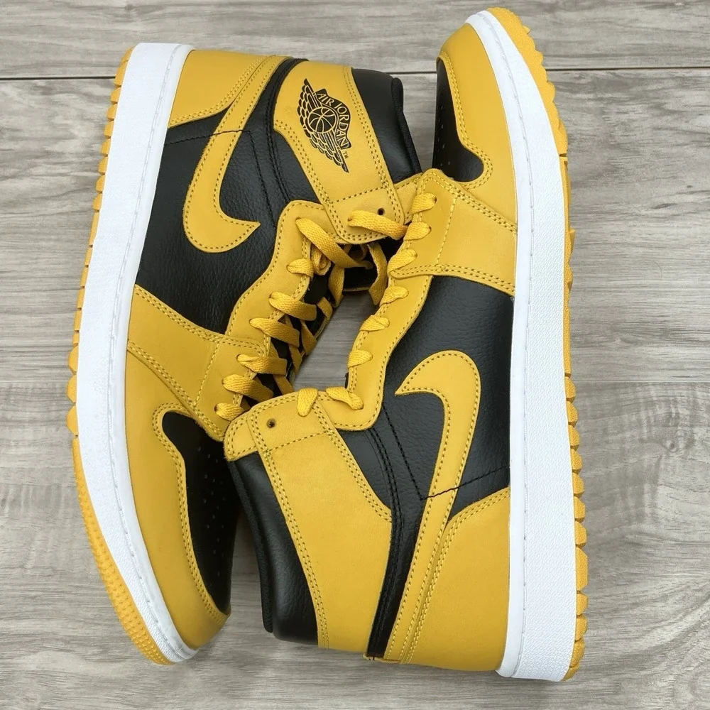 Nike Air Jordan 1 Golf High Pollen Black/Yellow Men's Size 13 DQ0660-100